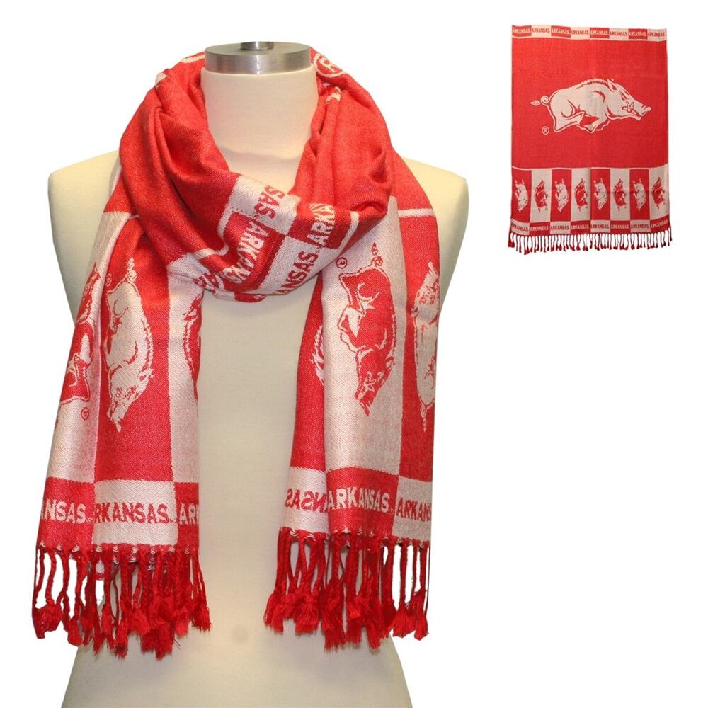 Sandol Arkansas Razorbacks Logo Scarf/Shawl Women's 70 x 24 NCAA